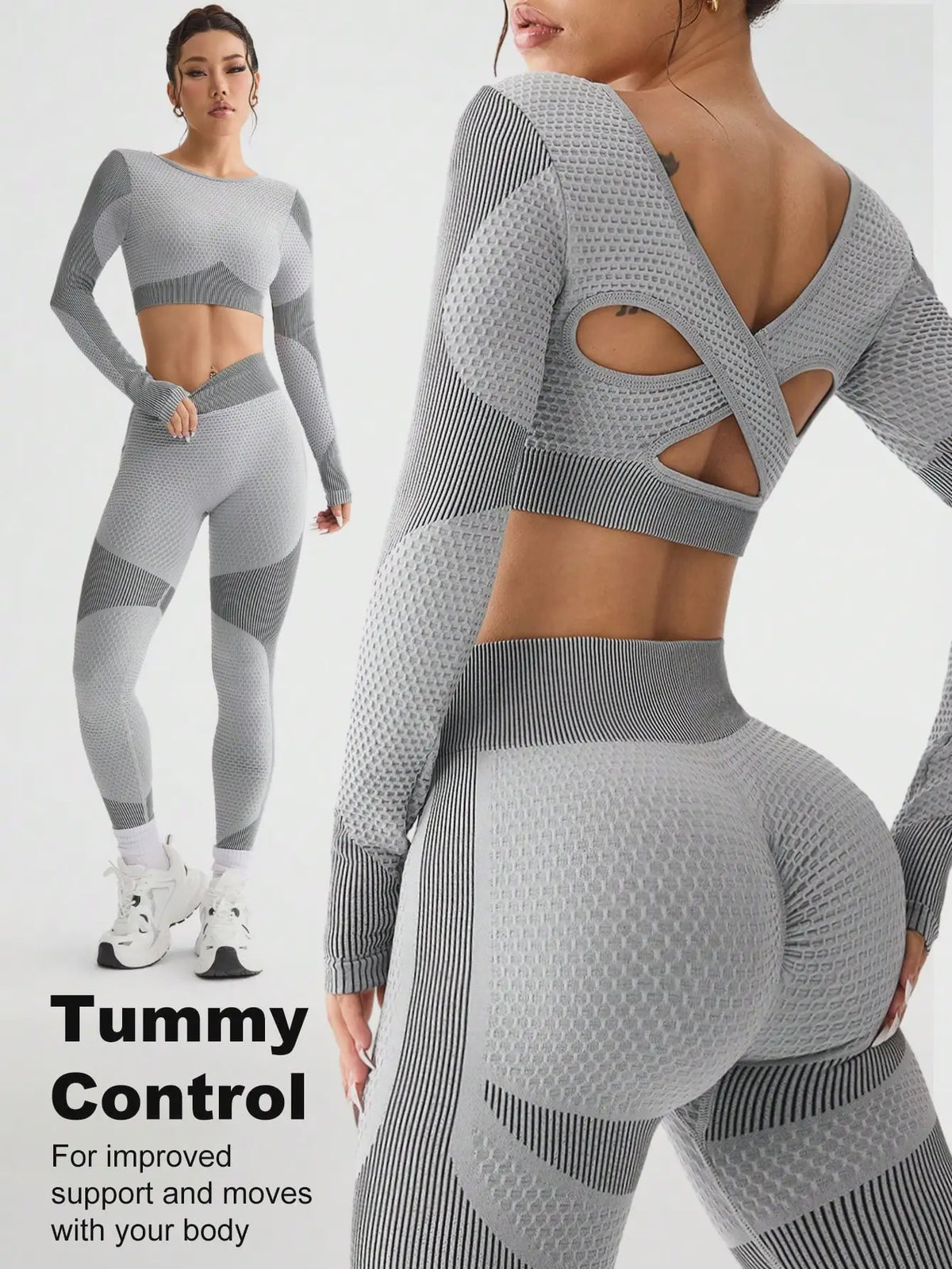 Naadloos Seamless Sportpak Dames - Ademend Yoga & Fitness Set