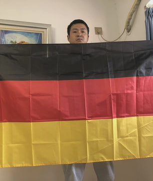 Duitse Vlag (60x90cm of 90x150cm) - Polyester - Zwart Rood Geel - Decoratie