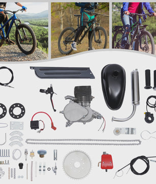 100CC 2-Takt Fietsmotor Kit - Benzine Motor voor Fietsen - Luchtgekoeld