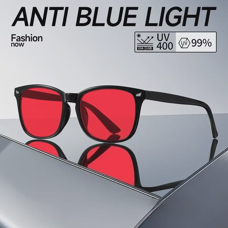 Unisex Anti Blauw Licht Bril met Rode/Oranje Lens - Oogvermoeidheid Verlichting