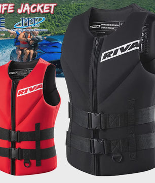 Veiligheidsvest Volwassenen - Neopreen Reddingsvest voor Watersport, Kajakken, Wakeboarden & Motorboten
