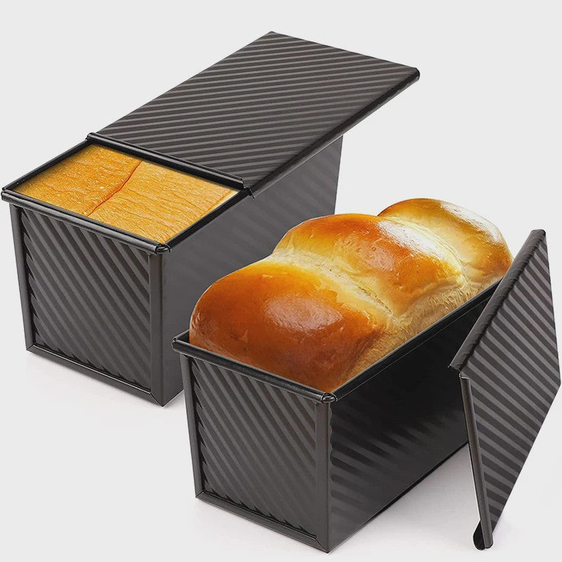 Pullman Broodvorm met Deksel - 1 lb Non-Stick Koolstofstaal voor Toast & Cake