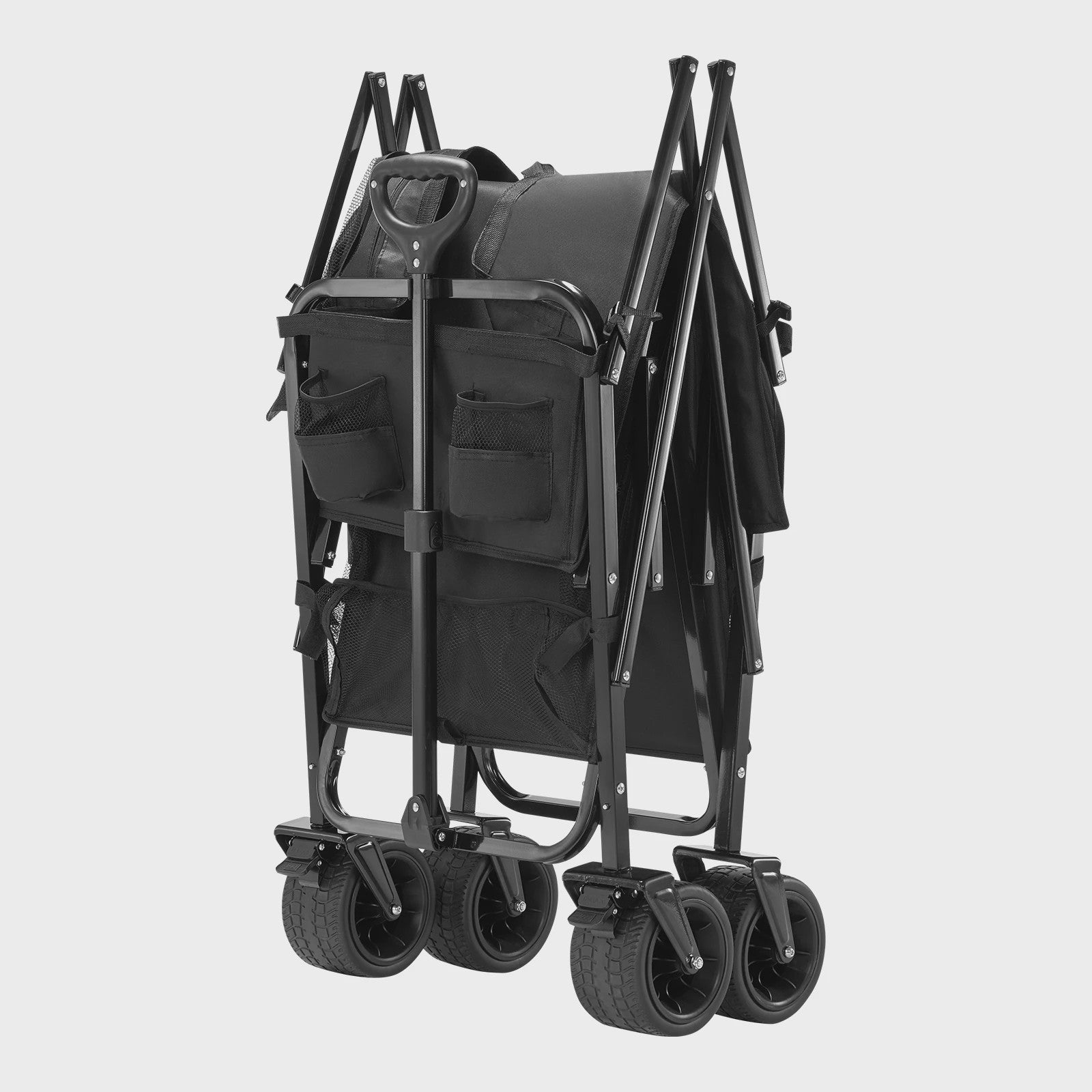 Dubbeldeks inklapbare transportkar - 300L, 450lbs, All-Terrain wielen