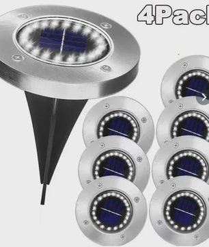 4x Solar Grondspots LED - Waterdichte Buitenverlichting voor Tuin, Terras & Oprit