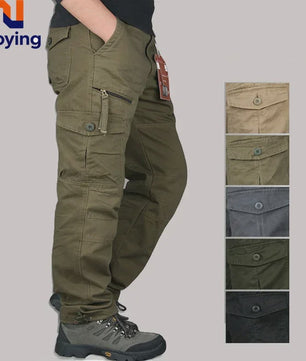 Heren Cargo Broek - Comfortabele Outdoor & Wandelbroek met Meerdere Zakken