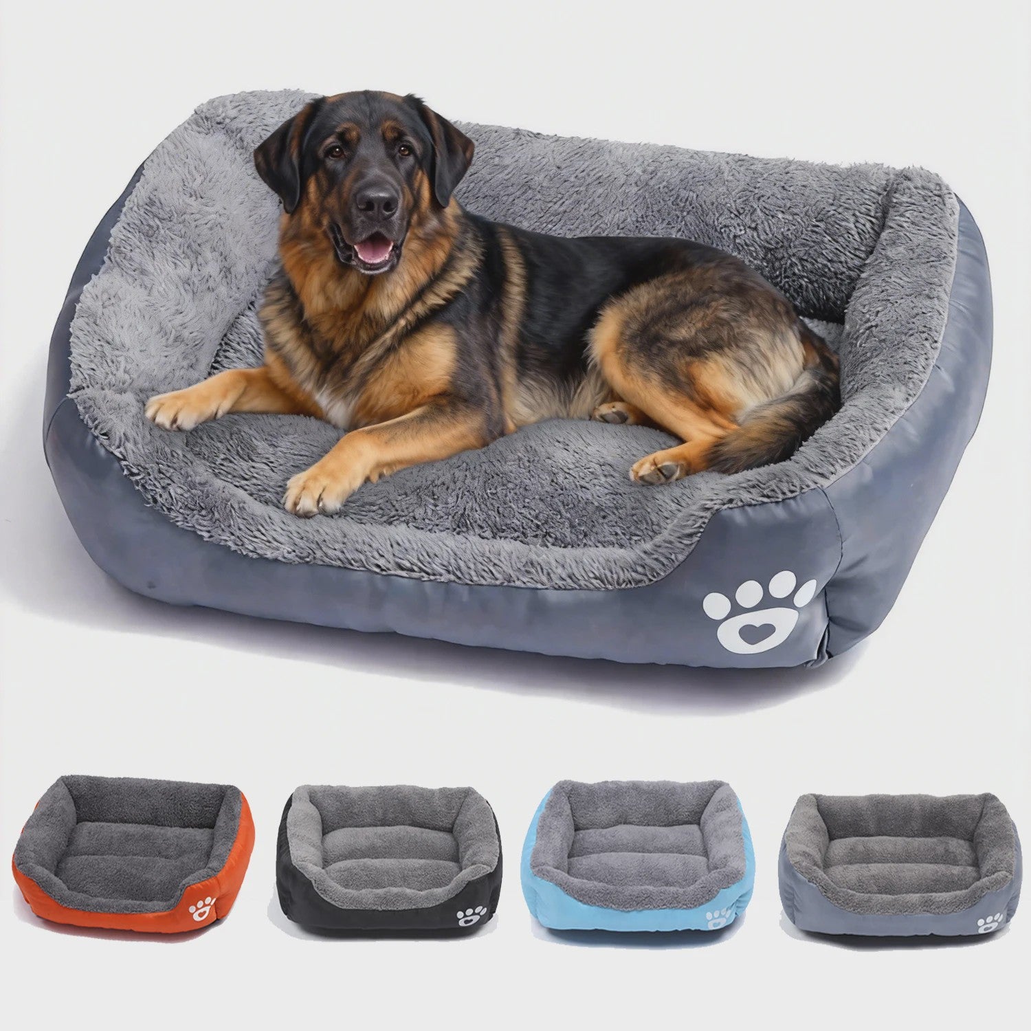 Zacht Hondenkussen Vierkant XL - Warm & Wasbaar Hondensofa voor Medium/Grote Honden & Katten