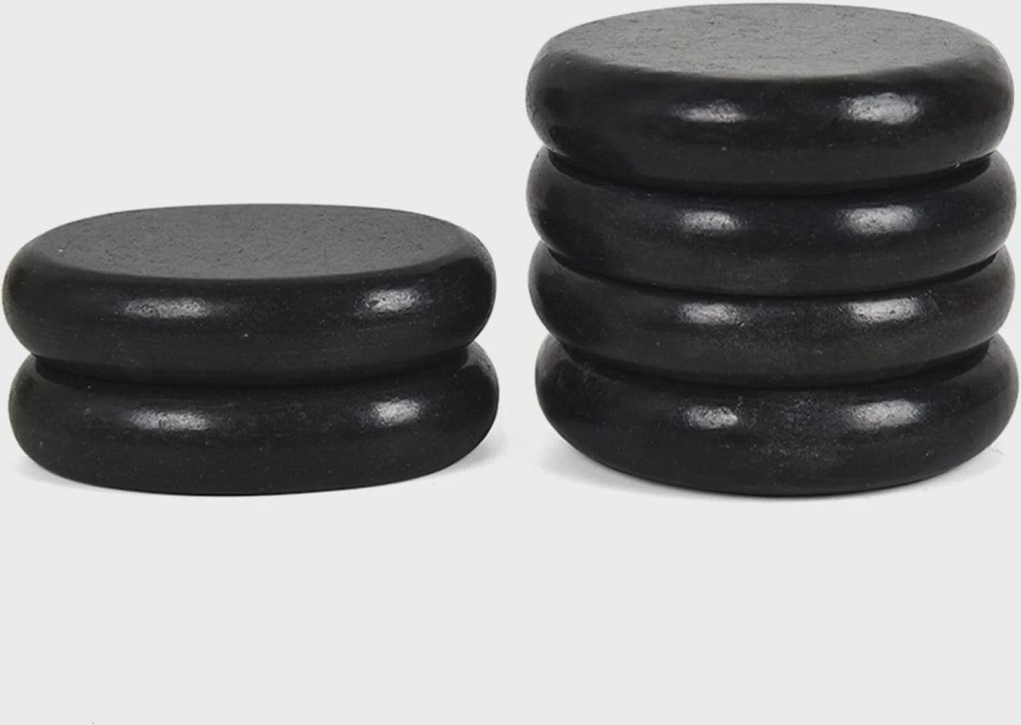 Hot Stones Massage Set - 6 Basaltstenen voor Ontspanning & Therapie