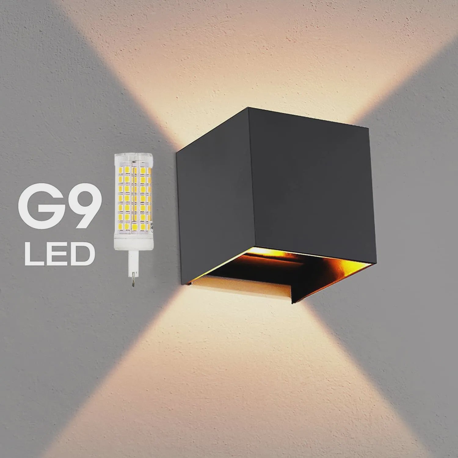 Moderne G9 LED Wandlamp Waterdicht IP65 Aluminium - Buiten & Binnen Gebruik