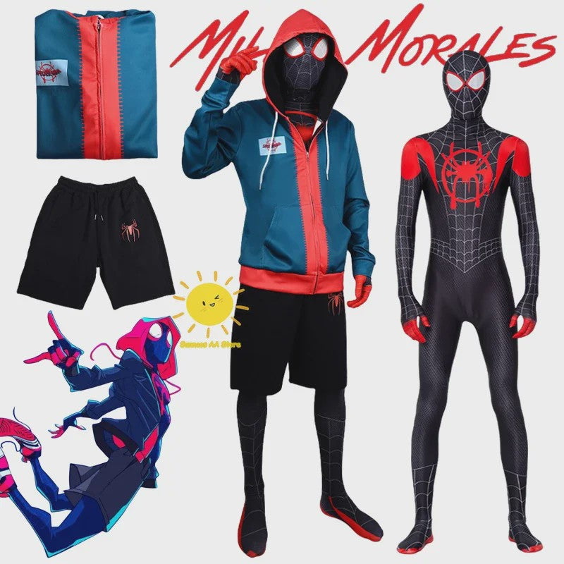 Miles Morales Spider-Man Cosplay Kostuum - Compleet Pak voor Heren & Dames
