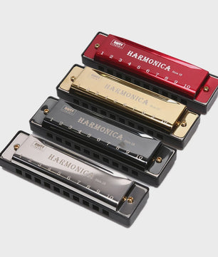 Diatonische C-Harmonica 10 Gaten - Ideaal voor Beginners, Studenten & Kinderen - Inclusief Beschermhoes