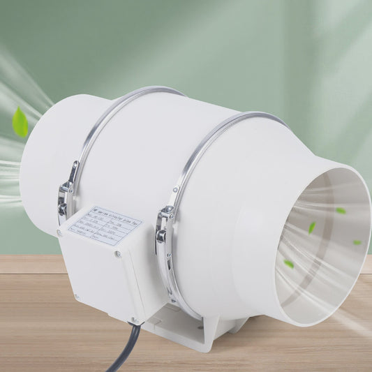 Stille Afzuigventilator 220V voor Kanalen - Keuken, Badkamer, Toilet - 2600RPM