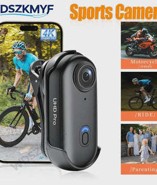 4K Mini Actiecamera met WiFi - POV Bodycam voor Motor, Helm & Sport - H88 model