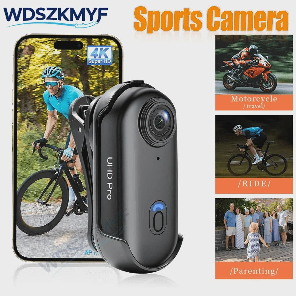 4K Mini Actiecamera met WiFi - POV Bodycam voor Motor, Helm & Sport - H88 model