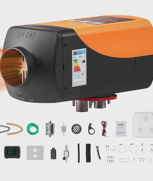 Krachtige 2/8KW Diesel Luchtverwarmer 12-24V met Afstandsbediening voor Camper, Vrachtwagen, Boot & Trailer