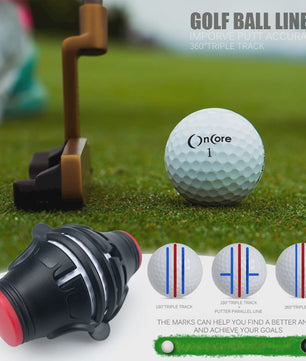 360° Golf Bal Markering Tool: Verbeter Putt Nauwkeurigheid met Precisie Lijn