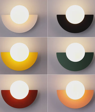 Moderne Wandlamp met Bolvormige Lampenkap - LED Verlichting voor Slaapkamer & Corridor