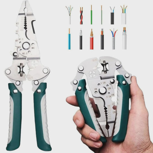 18-in-1 Multifunctionele Tang: Draadstripper, Krimper & Knipgereedschap