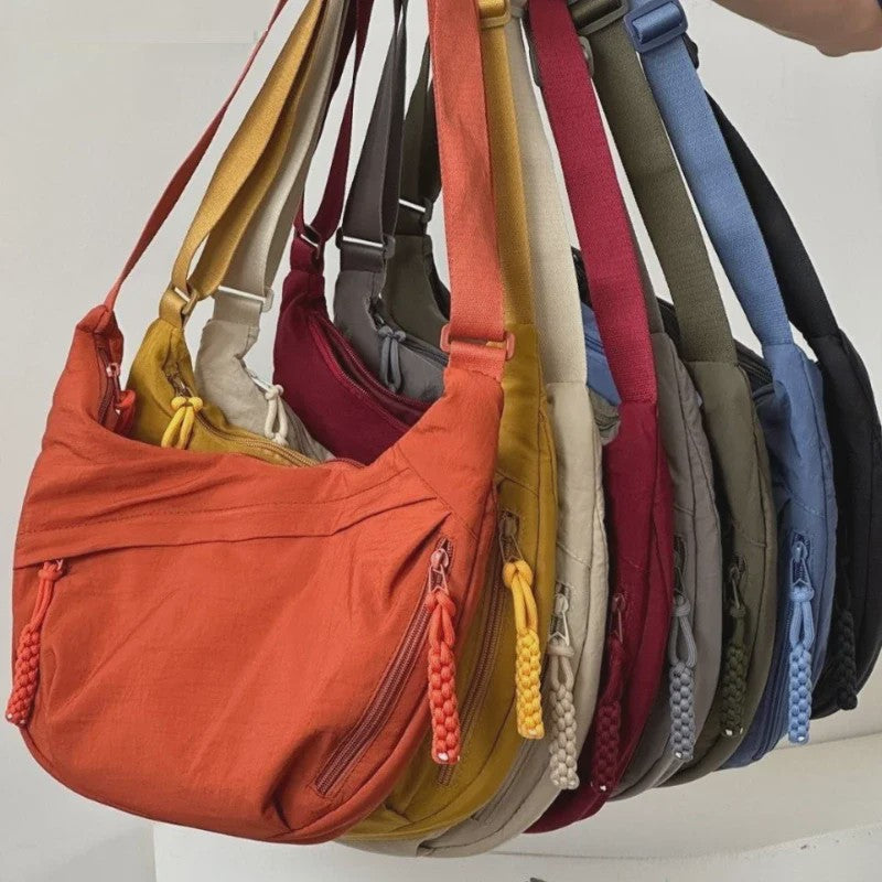 Trendy Dames Schoudertas van Zacht Materiaal - Casual Hobo Crossbody Tas