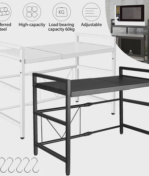 Verstelbare Magnetron Ovenrek - Keuken Organizer met Haken