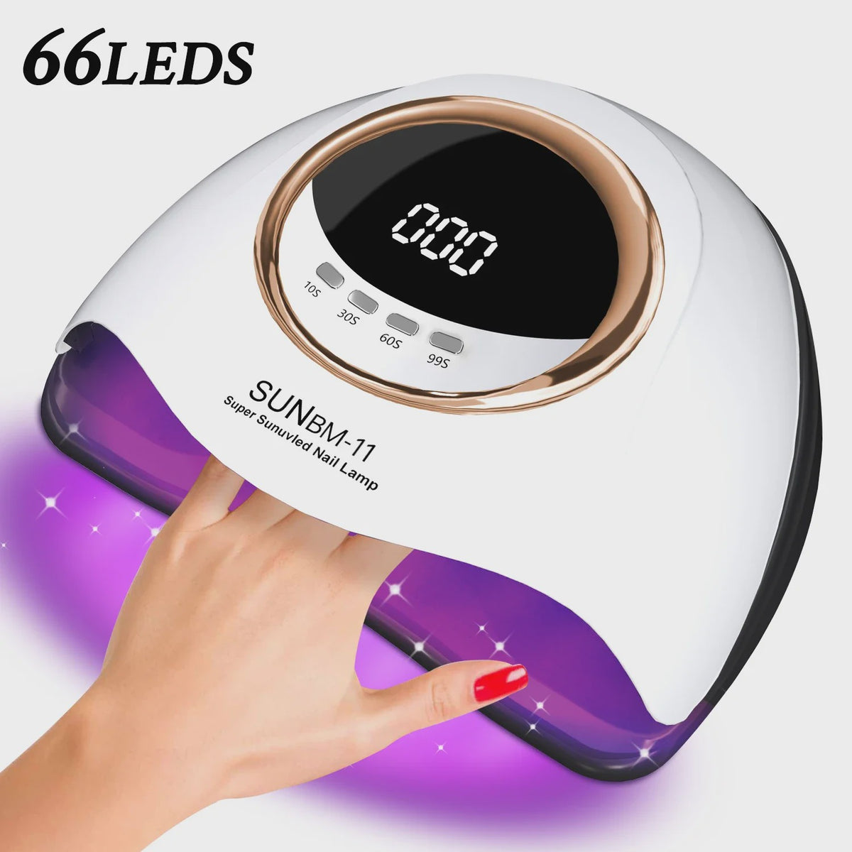 Professionele UV LED Nagellamp 66 LEDs - Sneldrogend & Slimme Timer