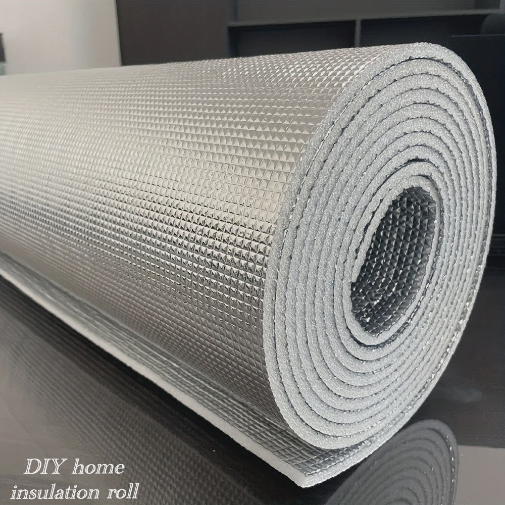 Isolatiemateriaal Rol: 3.5mm Aluminium Folie Dubbelzijdig Reflecterend (50x300cm) - Ideaal voor Ramen, Garagedeuren, Dak & meer