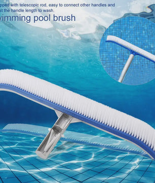 Heavy Duty Zwembadborstel 18 Inch - Nylon & RVS - Voor Tegels, Muren en Vloer