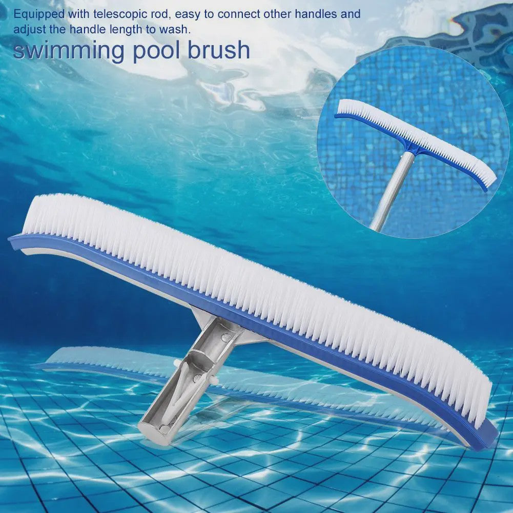 Heavy Duty Zwembadborstel 18 Inch - Nylon & RVS - Voor Tegels, Muren en Vloer