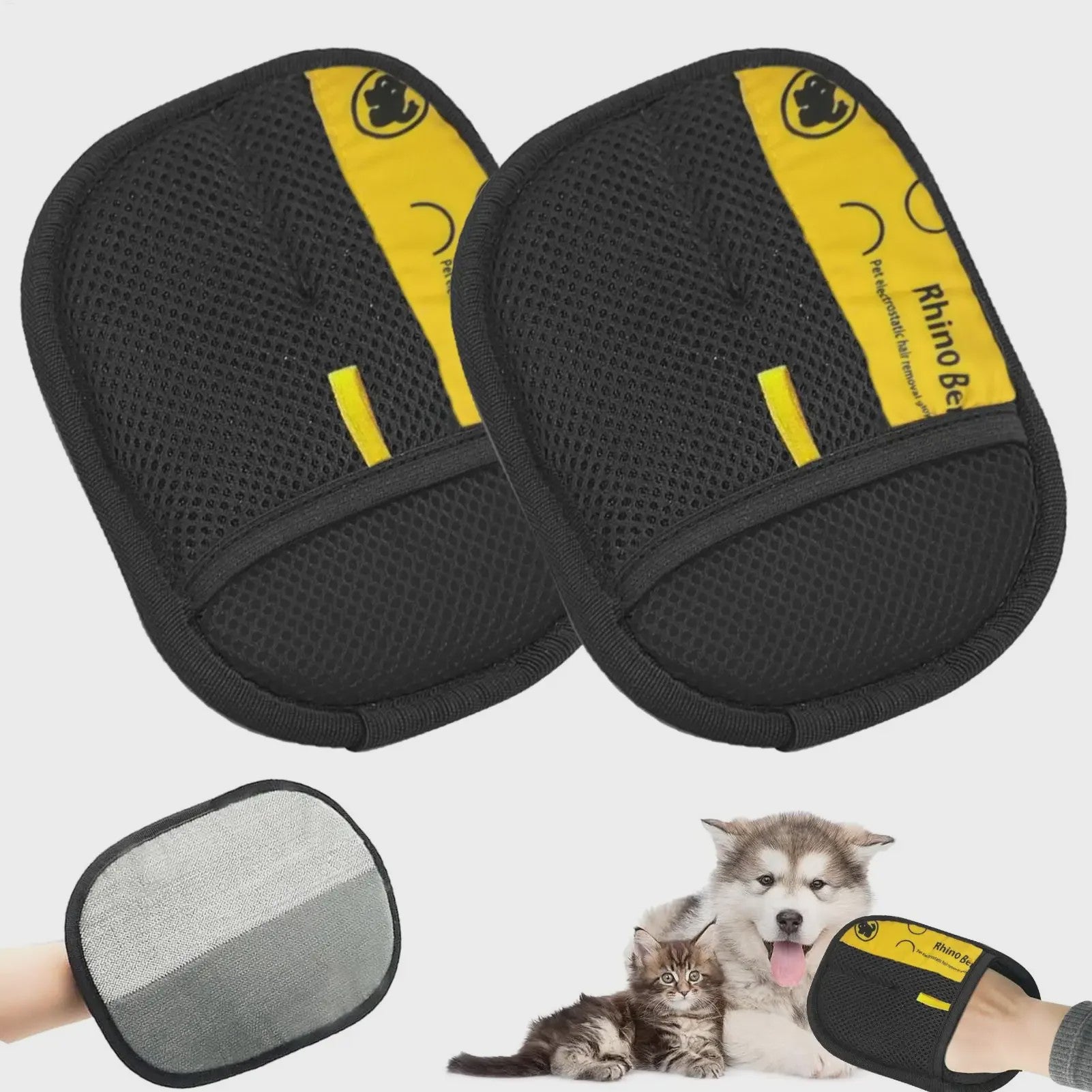 Huisdier Haarverwijderingshandschoenen - Effectieve Borstel voor Hond & Kat