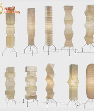 Akari Noguchi Stijl Verticale Vloerlamp - Japans Design Rijstpapier