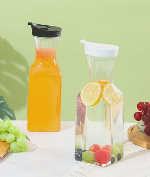1000ML Vierkante Sapkan van Kunststof met Deksel - Ideaal voor Koelkast en Voorraadkast