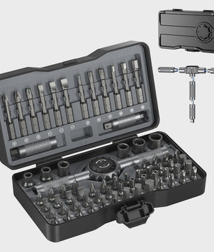 69-delige Magnetische Ratel Schroevendraaierset met 4 Handvatten & S2 Staal Bits voor Precisiewerk