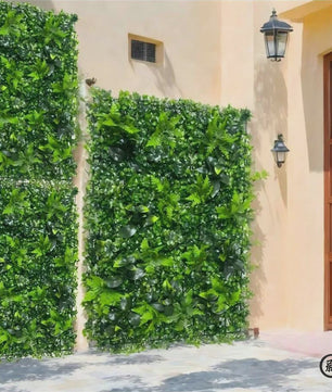 Kunstplant Muurdecoratie Groen - UV-bestendig Privacy Scherm met Bladeren