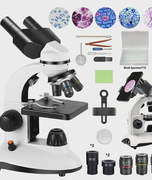 HD Binoculair Microscoop: Krachtig & Veelzijdig voor Studenten, Kinderen & Laboratorium