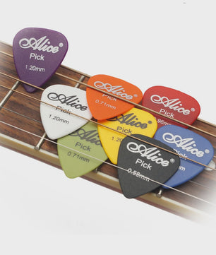 Alice Gitaar Plectrum Set - Diverse Diktes (0.58mm t/m 1.50mm) - 12/24/50/100 Stuks