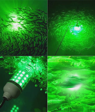 Waterdichte LED Visserslamp Onderwater - 12V AC/DC - Trekt Vis, Garnalen, Inktvis aan