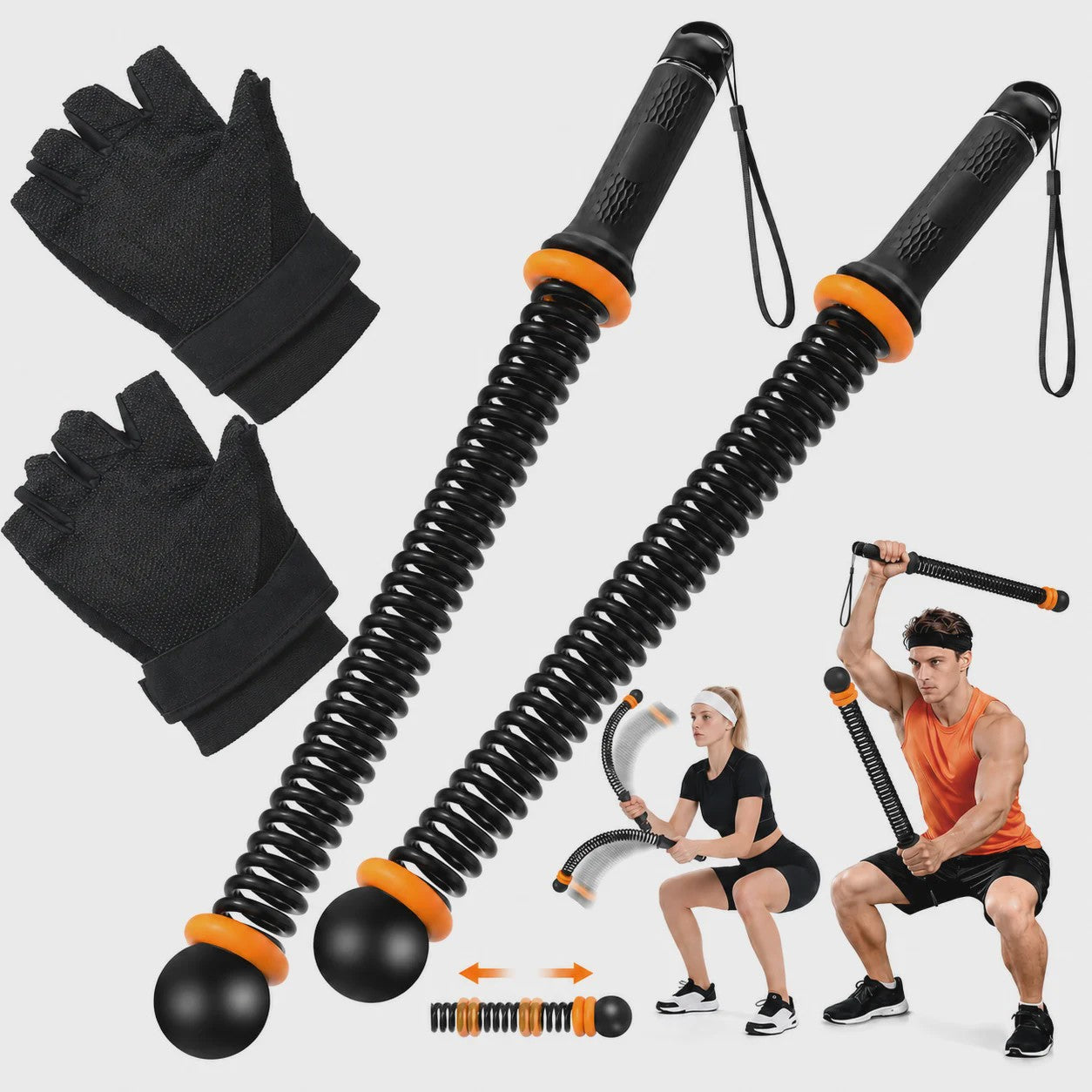 Draadloze Battle Rope Trainingssysteem - Full Body Workout & Krachttraining
