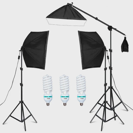 Professionele Softbox Verlichtingskit 50x70CM met LED Lamp - Continu Licht Systeem