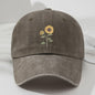 Retro Zonnebloem Baseballpet - Stijlvolle Dad Hat voor Buitenactiviteiten