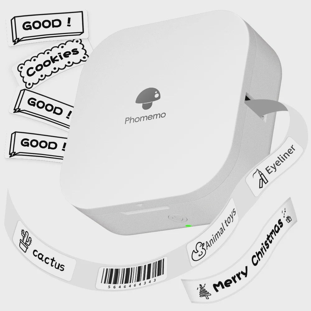 Phomemo Q30 Mini Label Printer: Draagbare Draadloze Sticker Printer