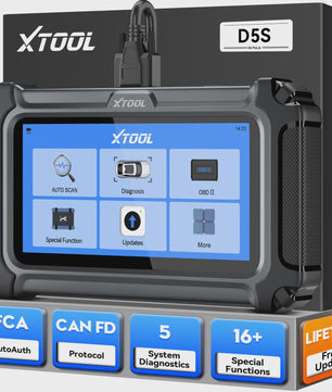 XTOOL D5S OBD2 Autodiagnose Scanner - 16+ Services, Levenslang Gratis Updates