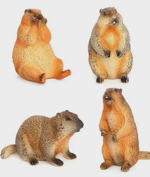 Realistische Marmot Beeldjes - PVC Sierfiguren voor Huisdecoratie