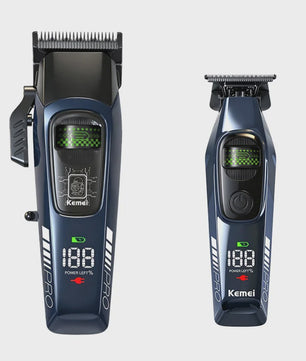 Kemei 2381 Professionele Trimmer Set - 10000 RPM, LED Display, Draadloos