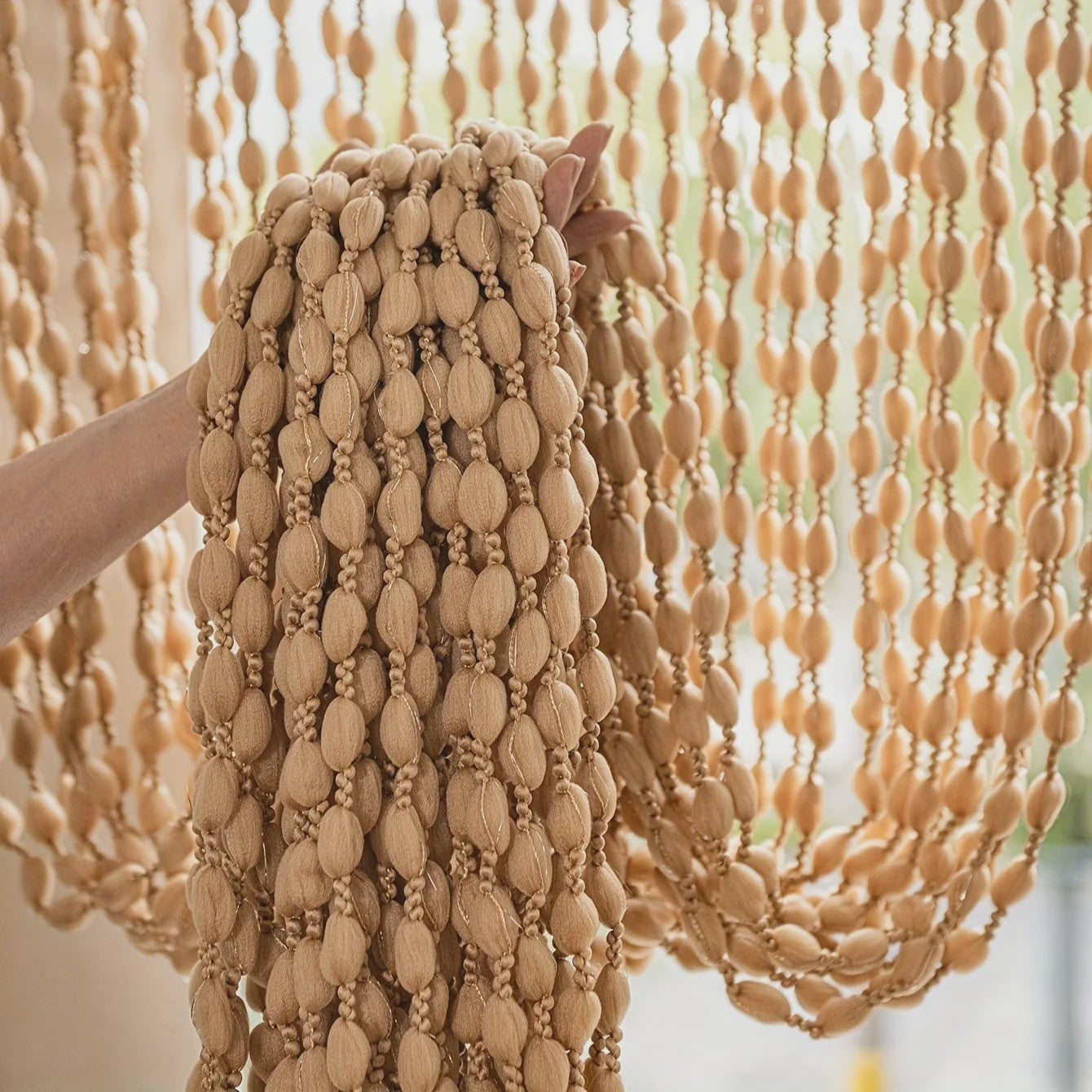 Decoratieve Kralen Gordijn met Kwastjes - Deurgordijn & Ruimteverdeler