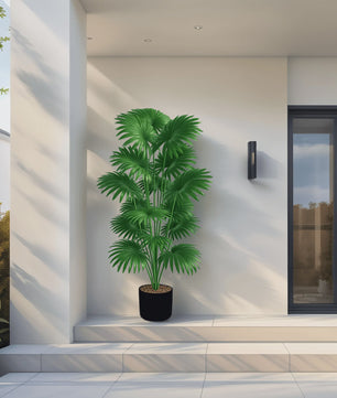 Grote Kunstpalm Boom 110cm - Realistische Tropische Kunstplant voor Binnen & Buiten