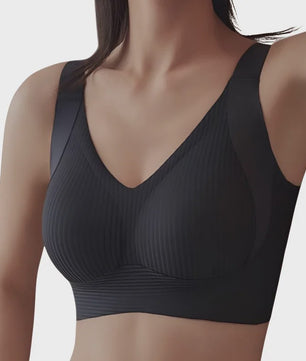 Comfortabele Draadloze Minimizer BH met Volledige Bedekking, Ademend en Naadloos met Zijsteun