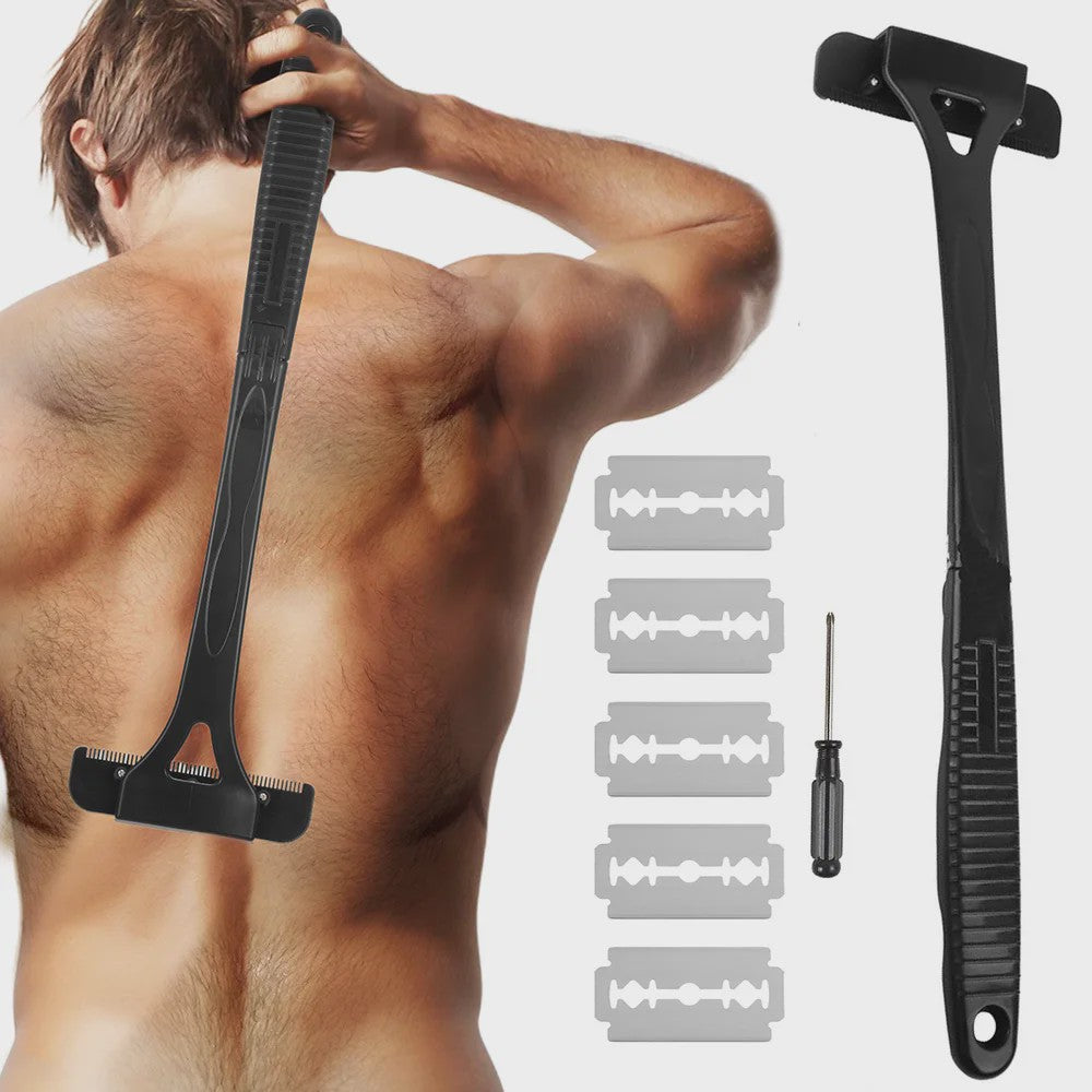 Lange Handgreep Rugschraper & Body Shaver - Verstelbaar & Opvouwbaar