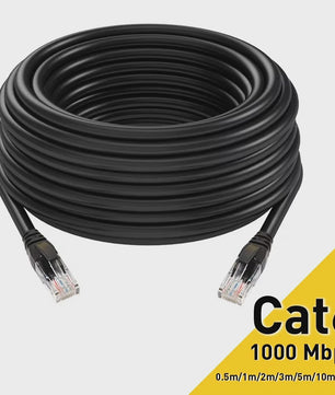 Cat6 Ethernet Kabel - 1000Mbps UTP Netwerkkabel RJ45 voor PC, Laptop, Router, PS5, Xbox