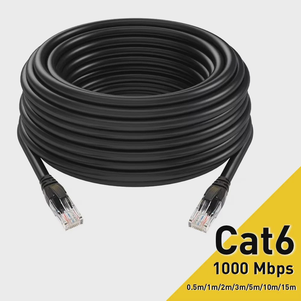 Cat6 Ethernet Kabel - 1000Mbps UTP Netwerkkabel RJ45 voor PC, Laptop, Router, PS5, Xbox