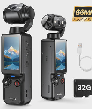 POVCAN Mini Action Camera met WiFi & 32GB Kaart - Ideaal voor Vlogging, Fietsen, Motor & Reizen
