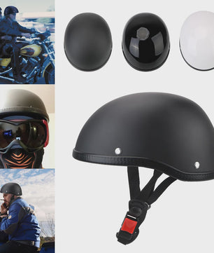 Retro Vintage Motorhelm Unisex - Lichtgewicht Half Face Fietshelm